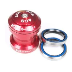ACS Crossfire 1-1/8 Alloy Headset -Canyon Sport Store acs crossfire 1 18 alloy headset headsets elite cycle imports red 5