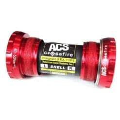 ACS Crossfire External Bottom Bracket -Canyon Sport Store acs crossfire external bottom bracket bottom brackets elite cycle imports red euro 68 73mm 3