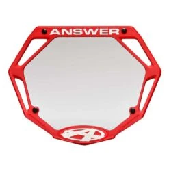 Answer Mini Number Plate -Canyon Sport Store answer mini number plate number plates elite cycle imports red 3
