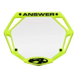 Answer Pro Number Plate -Canyon Sport Store answer pro number plate number plates elite cycle imports fluro yellow 6