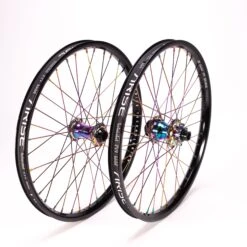 Arise Echo OilslickPro 20 InchWheelset -Canyon Sport Store arise echo oilslick pro 20 inch wheelset wheel sets bmx international oil slick right hand drive 20mm 15mm 5
