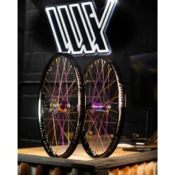 Arise Echo OilslickPro 20 InchWheelset -Canyon Sport Store arise echo oilslick pro 20 inch wheelset wheel sets bmx international oil slick right hand drive 20mm 15mm 6