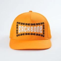 Backbone No Weak Links Trucker Hat -Canyon Sport Store backbone no weak links trucker hat headwear backbone orange 3