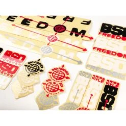 BSD Freedom Frame 2019 Decal Set -Canyon Sport Store bsd freedom frame 2019 decal set stickers bmx international black 3