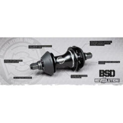 BSD Revolution Rear Freecoaster Hub -Canyon Sport Store bsd revolution rear freecoaster hub rear hubs bmx international black 36 hole right hand drive 9