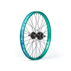 BSD Revolution X XLT Rear Wheel -Canyon Sport Store bsd revolution x xlt rear wheel rear wheels bmx international teal left hand drive 4