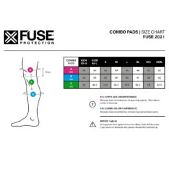 Fuse Delta 125 Knee/Shin/Ankle Combo Pads (Pair) -Canyon Sport Store fuse delta 125 kneeshinankle combo pads pair knee pads bmx international black kids xs s 9