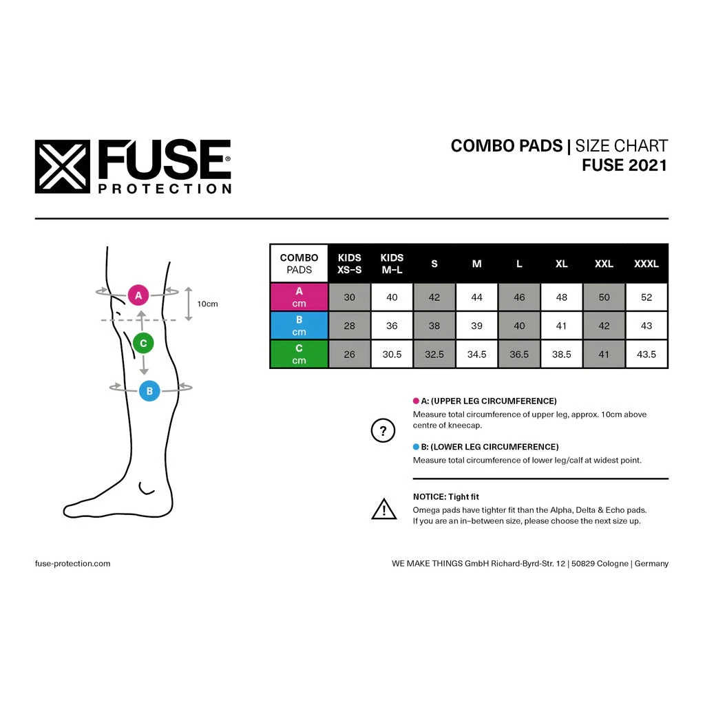 Fuse Omega 100 Knee Shin Combo Pads 4 Fuse Omega 100 Knee Shin Combo Pads - Image 4