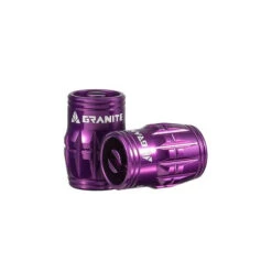 Granite Juicy Valve Caps W/ Valve Tool (Pair) -Canyon Sport Store granite juicy valve caps w valve tool pair valve caps kwt imports purple 7