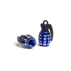 Grenade Valve Caps (Pair) -Canyon Sport Store grenade valve caps pair valve caps luxbmx blue 6