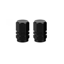 Hexagon Valve Caps (Pair) -Canyon Sport Store hexagon valve caps pair valve caps luxbmx black 10