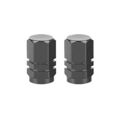 Hexagon Valve Caps (Pair) -Canyon Sport Store hexagon valve caps pair valve caps luxbmx grey 9