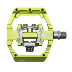 HT D1 Dual Function Clip/Flat Pedals -Canyon Sport Store ht d1 dual function clipflat pedals pedals apollo apple green 916 inch 9
