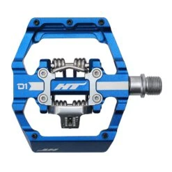 HT D1 Dual Function Clip/Flat Pedals -Canyon Sport Store ht d1 dual function clipflat pedals pedals apollo royal blue 916 inch 10