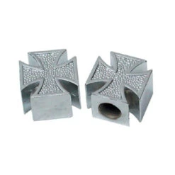 Iron Cross Valve Caps (Pair)