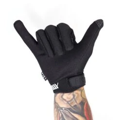 LUXBMX X FIST V2 Gloves - Black/White -Canyon Sport Store luxbmx x fist v2 youth gloves blackwhite gloves fist black youth m 2 1