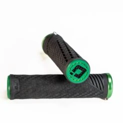 ODI CF Lock On Grips V2.1 Izaac Kennedy Signature -Canyon Sport Store odi cf lock on grips v2 1 izaac kennedy signature grips lusty industries blackgreen 4