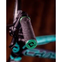 ODI CF Lock On Grips V2.1 Izaac Kennedy Signature -Canyon Sport Store odi cf lock on grips v2 1 izaac kennedy signature grips lusty industries blackgreen 5