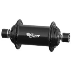 Onyx BMX 100/10mm Bolt-on Solid Front Hub -Canyon Sport Store onyx bmx 10010mm bolt on solid front hub front hubs onyx black ano 36 hole 2