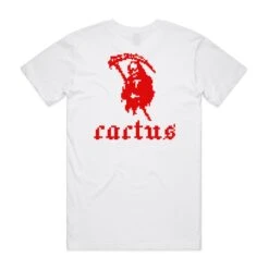 Cactus BMX Mag Print Is Dead T-Shirt White