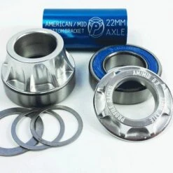 Profile Racing 22mm Mid Bottom Bracket -Canyon Sport Store profile racing 22mm mid bottom bracket bottom brackets elite cycle imports polished mid 22mm 3