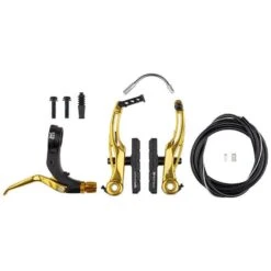 Promax P-1 Click Pro V-Brake Kit 108mm -Canyon Sport Store promax p 1 click pro v brake kit 108mm braking bmx international 108mm gold 3
