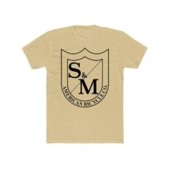 S & M Big Shield T-Shirt -Canyon Sport Store s m big shield t shirt t shirts bmx international khaki m 5