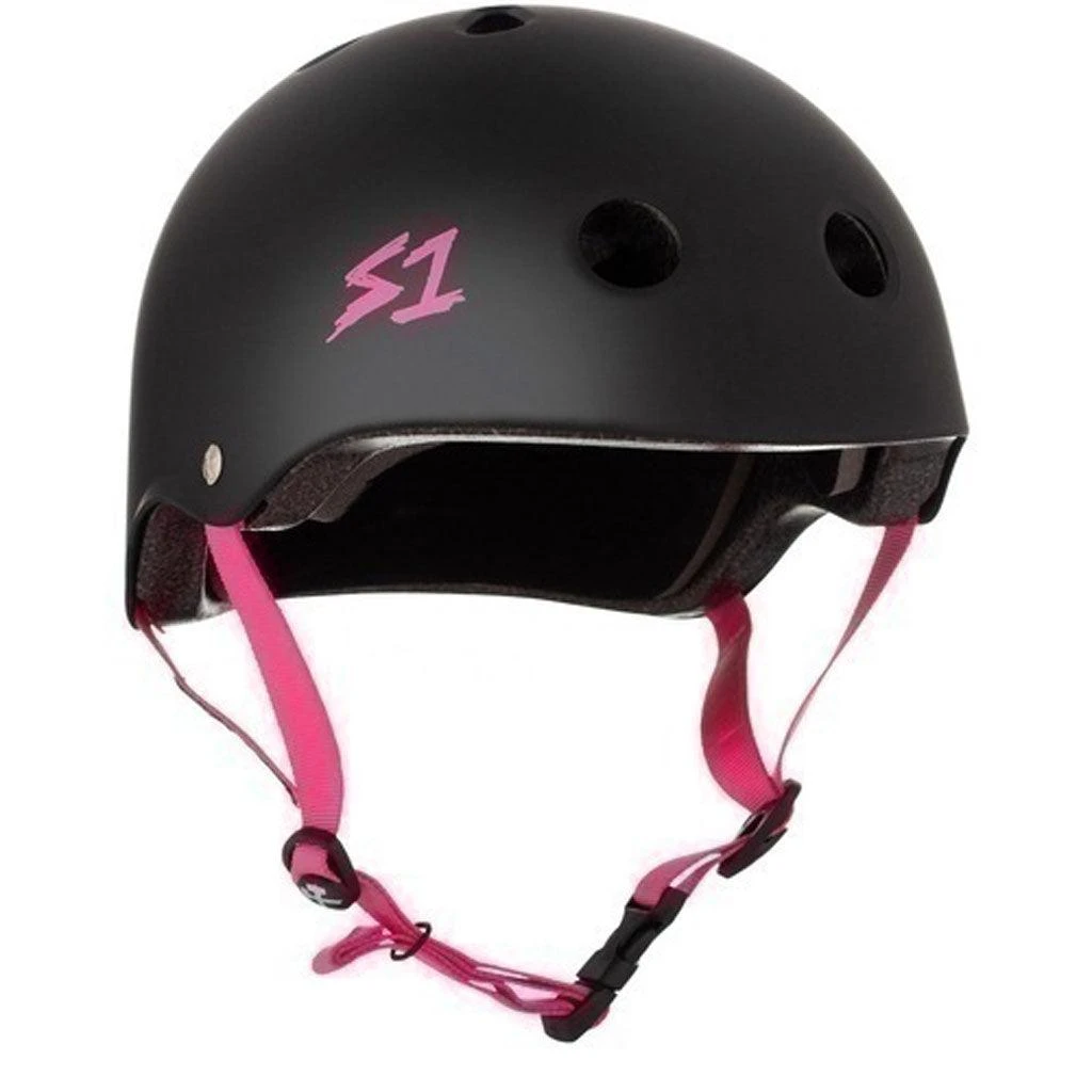 S-One Helmet Lifer Black Matte/Pink Straps 3 S-One Helmet Lifer Black Matte/Pink Straps - Image 3