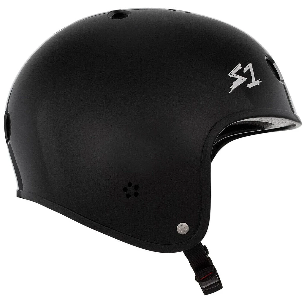 S-One Helmet Retro Lifer Black Matte/White Checkers 2 S-One Helmet Retro Lifer Black Matte/White Checkers - Image 2