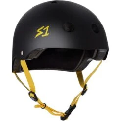 S-One Lifer Helmet / Black Matte/Yellow Straps
