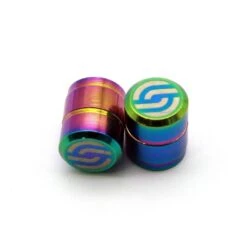 Salt CNC Valve Caps (Pair) 10 Salt CNC Valve Caps (Pair) -Canyon Sport Store salt cnc valve caps pair valve caps bmx international oil slick 5