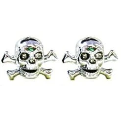 Skull & Crossbone Valve Caps (Pair)