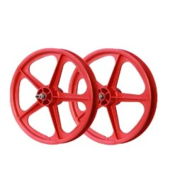 Skyway Tuff 5 Spoke 16 Inch Wheelset -Canyon Sport Store skyway tuff 5 spoke 16 inch wheelset wheel sets bmx international red right hand drive 3