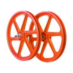 Skyway Tuff 6 Spoke Wheelset -Canyon Sport Store skyway tuff 6 spoke wheelset wheel sets bmx international orange right hand drive 8