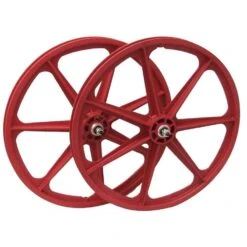 Skyway Tuff II 24 Inch 7 Spoke Wheels 7 Skyway Tuff II 24 Inch 7 Spoke Wheels -Canyon Sport Store skyway tuff ii 24 inch 7 spoke wheels wheel sets bmx international red right hand drive 3