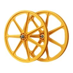 Skyway Tuff II 24 Inch 7 Spoke Wheels 9 Skyway Tuff II 24 Inch 7 Spoke Wheels -Canyon Sport Store skyway tuff ii 24 inch 7 spoke wheels wheel sets bmx international yellow right hand drive 5