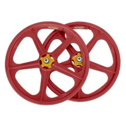 Skyway Tuff II Rivet 20 Collectors Edition Wheelset 9 Skyway Tuff II Rivet 20 Collectors Edition Wheelset -Canyon Sport Store skyway tuff ii rivet 20 collectors edition wheelset wheel sets bmx international red wgold flange right hand drive 5