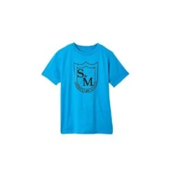 S&M Big Shield T-Shirt (Kids) -Canyon Sport Store sm big shield t shirt kids t shirts bmx international turquoise youth l 5