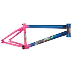 S&M Hucker Frame 11 S&M Hucker Frame -Canyon Sport Store sm hucker frame frames bmx international trans blue fadehot pink 21 25tt 6