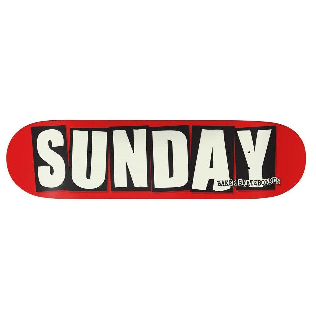 Sunday X Baker Skateboard Deck 1 Sunday X Baker Skateboard Deck