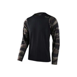 TLD 23 Skyline Chill LS Jersey / Hide Out Black