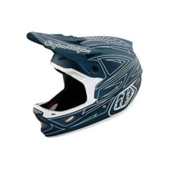 TLD D3 AS Fiberlite Helmet / Spiderstripe Blue