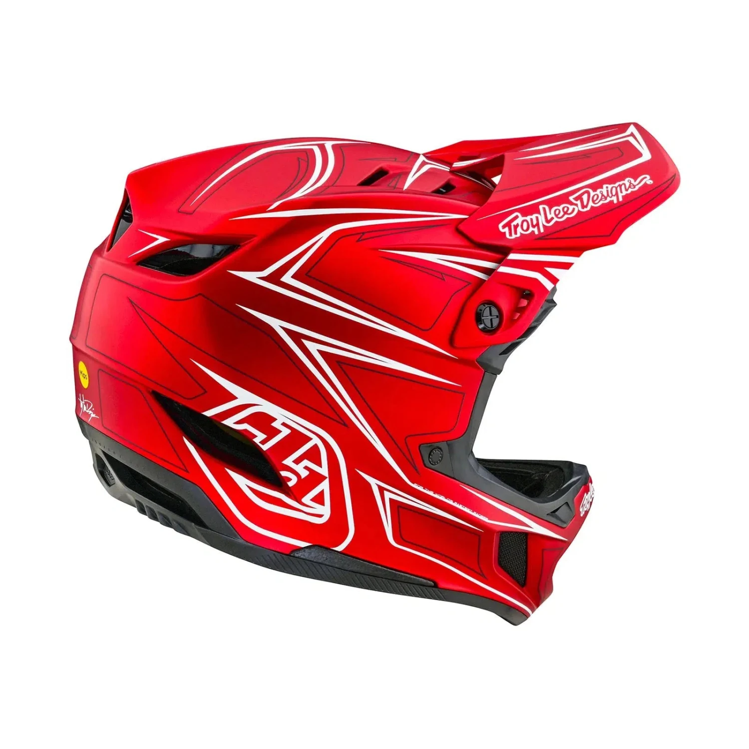 TLD D4 AS Composite Helmet W/MIPS Pinned Red 4 TLD D4 AS Composite Helmet W/MIPS Pinned Red - Image 4