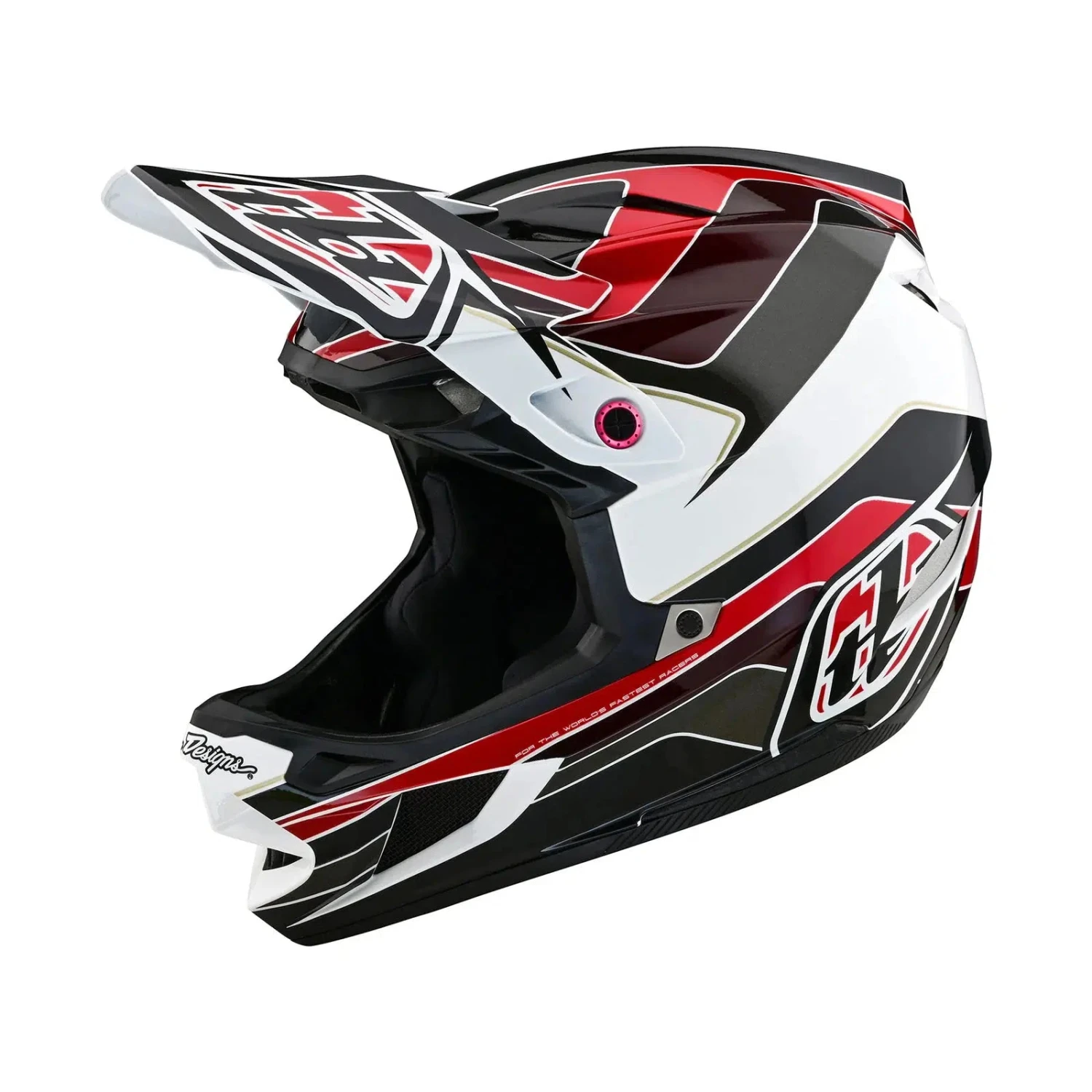 TLD D4 AS Polyacrylite Helmet W/MIPS Block Charcoal / Red 7 TLD D4 AS Polyacrylite Helmet W/MIPS Block Charcoal / Red - Image 7
