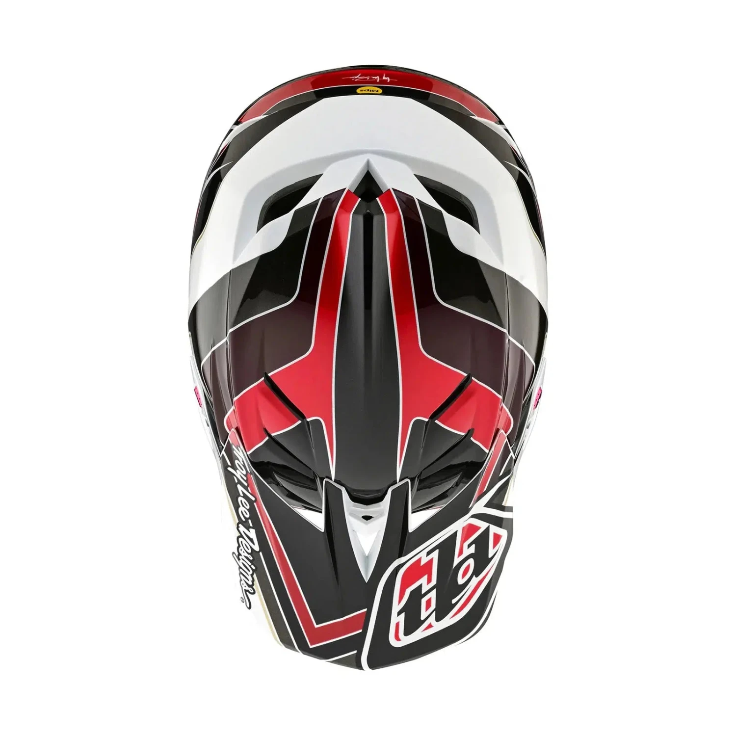 TLD D4 AS Polyacrylite Helmet W/MIPS Block Charcoal / Red 8 TLD D4 AS Polyacrylite Helmet W/MIPS Block Charcoal / Red - Image 8