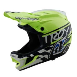 TLD D4 Polyacrylite Helmet (MIPS) / Fifty-50 Navy/Glo Yellow